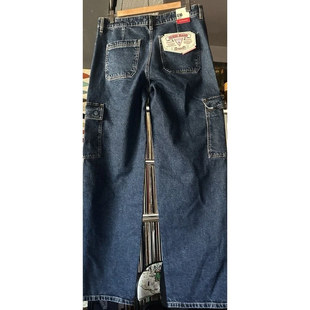 Guess Authentic G10 Cargo Jeans Airwash 28x32 - Vintage - Brand New -